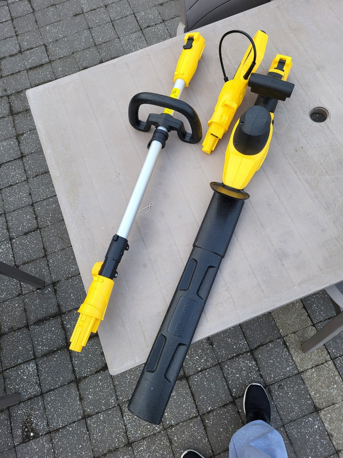 haagschaar in lengte en hoek verstelbaar, Jardin & Terrasse, Enlèvement, Comme neuf, Électrique