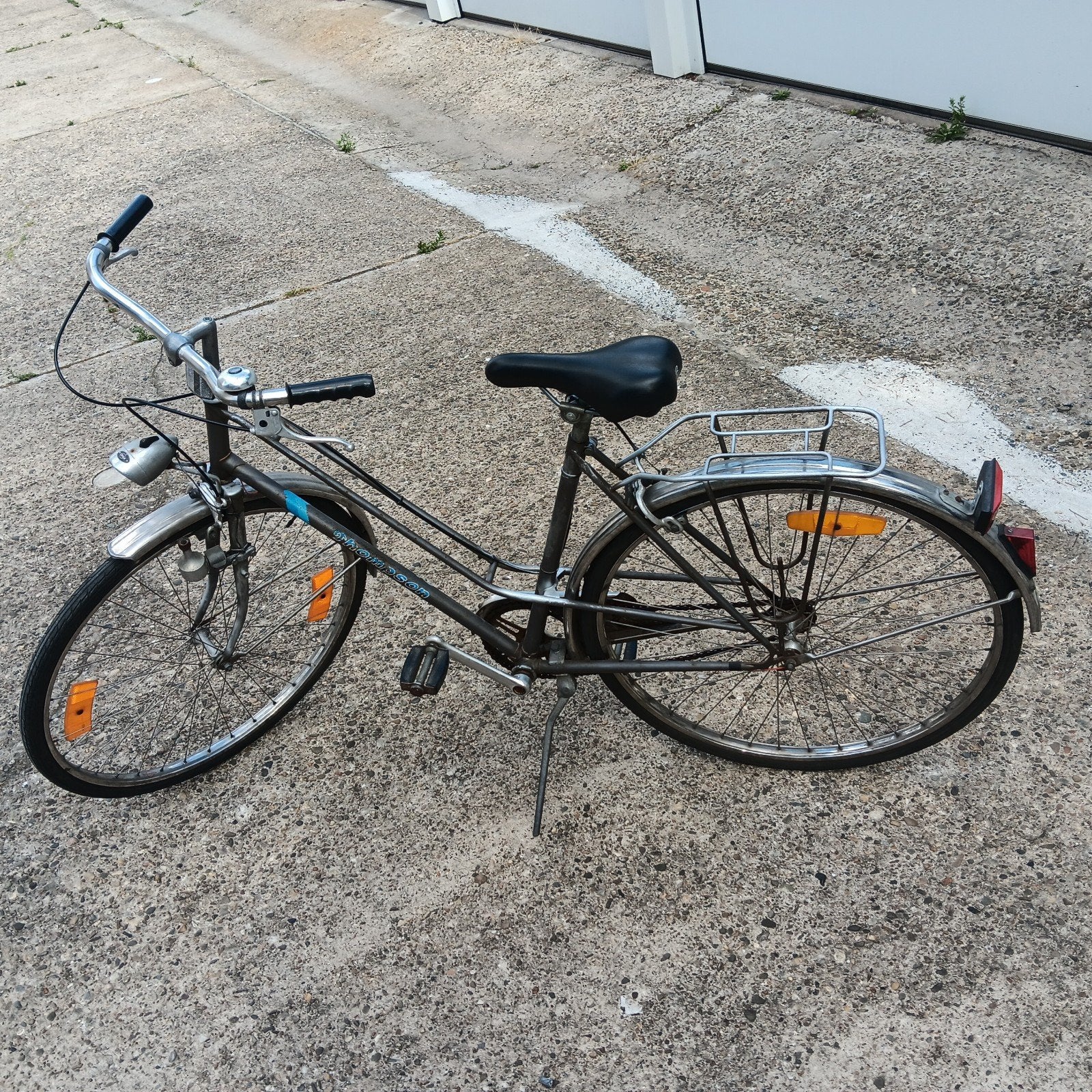 damesfiets, Ophalen
