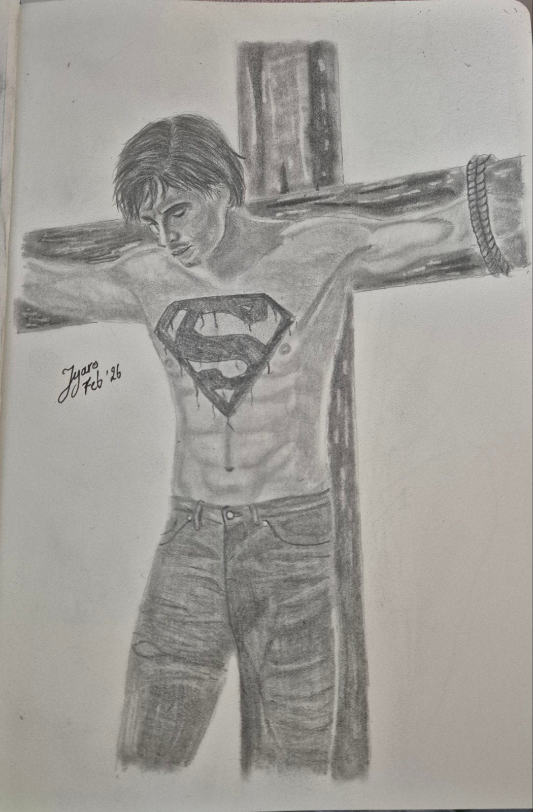 Originele Smallville tekening, Antiek en Kunst, Kunst | Tekeningen en Fotografie, Ophalen of Verzenden