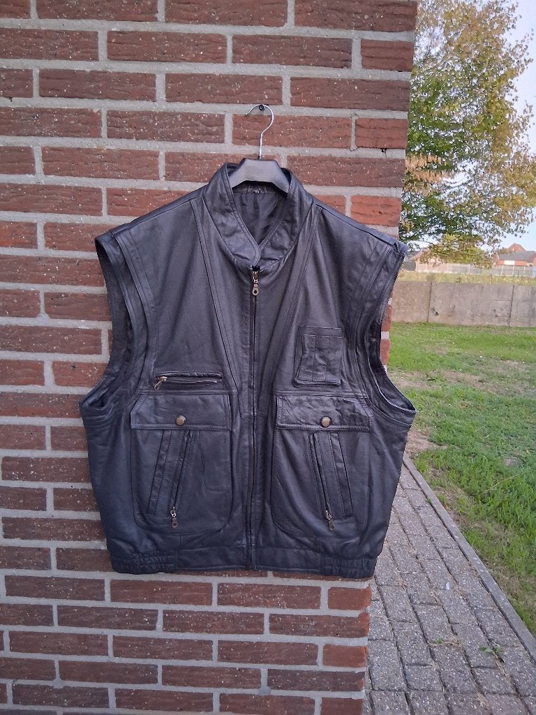 Heren leer vest Emico Gorlani MtXXL, Motoren, Heren, Jas | leer, Ophalen of Verzenden, Emico Gorlani