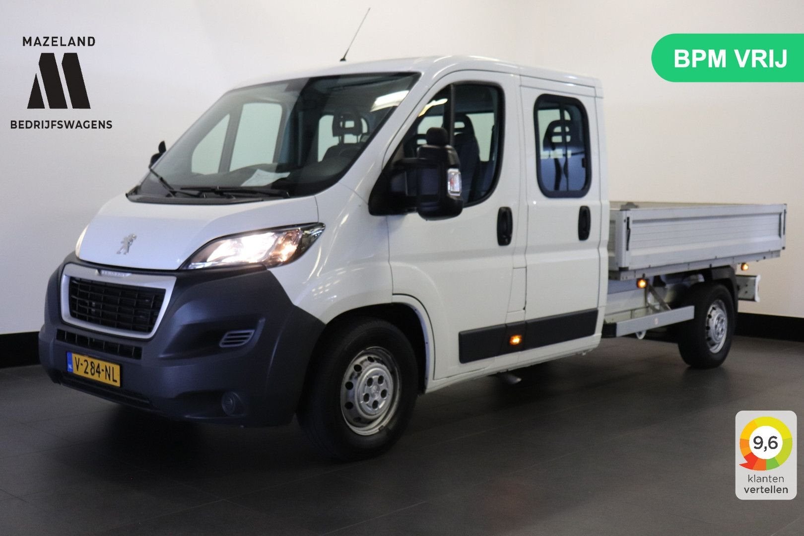 Peugeot Boxer 2.0 BlueHDI 163PK L3 Dubbele Cabine EURO 6 - A, Auto's, 173 g/km, Wit, Bedrijf, Onderhoudsboekje