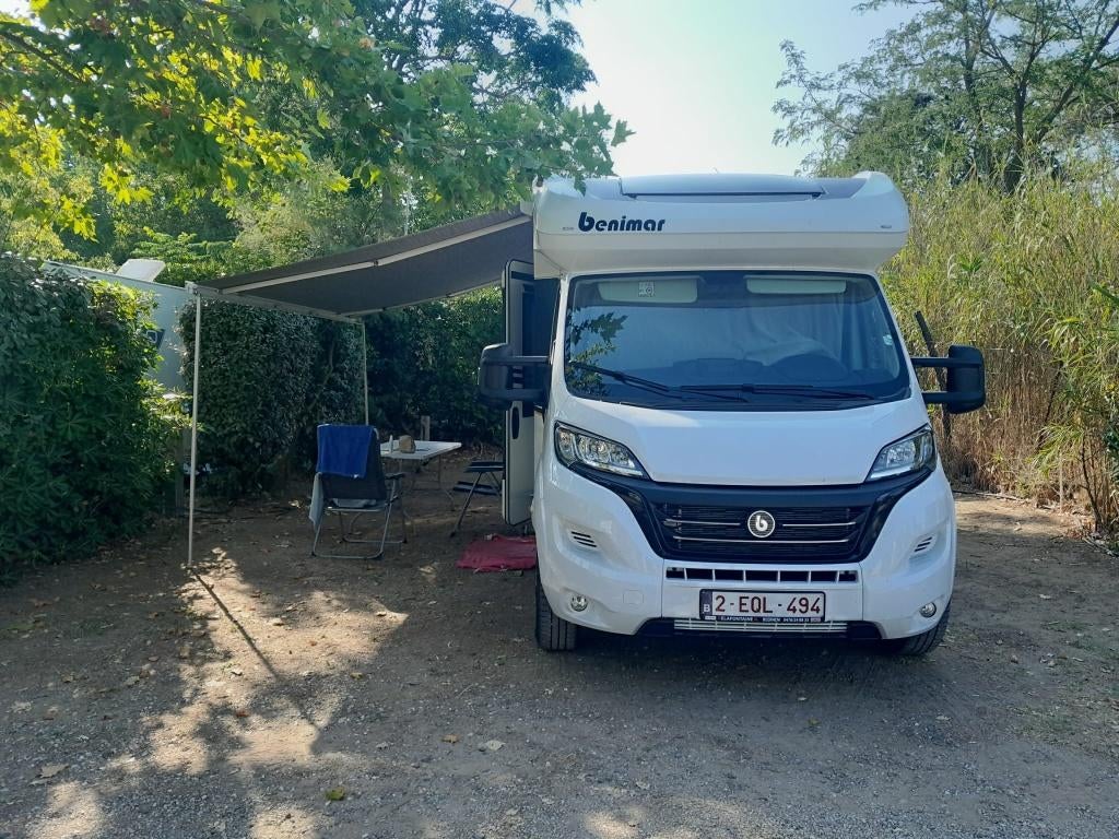 fiat benimar mileo 261, Caravans en Kamperen, Mobilhomes, Chemisch toilet, Ringverwarming, Fiat, Luifel