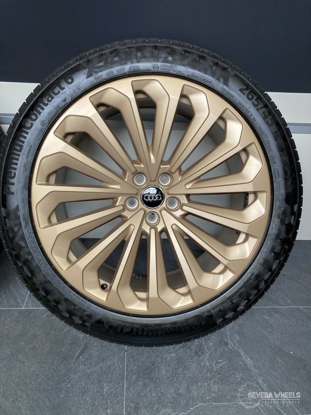 21” originele Audi Etron velgen + banden 5x112 4KE601025G, Auto-onderdelen, Banden en Velgen, Gebruikt, -, 265 mm, -