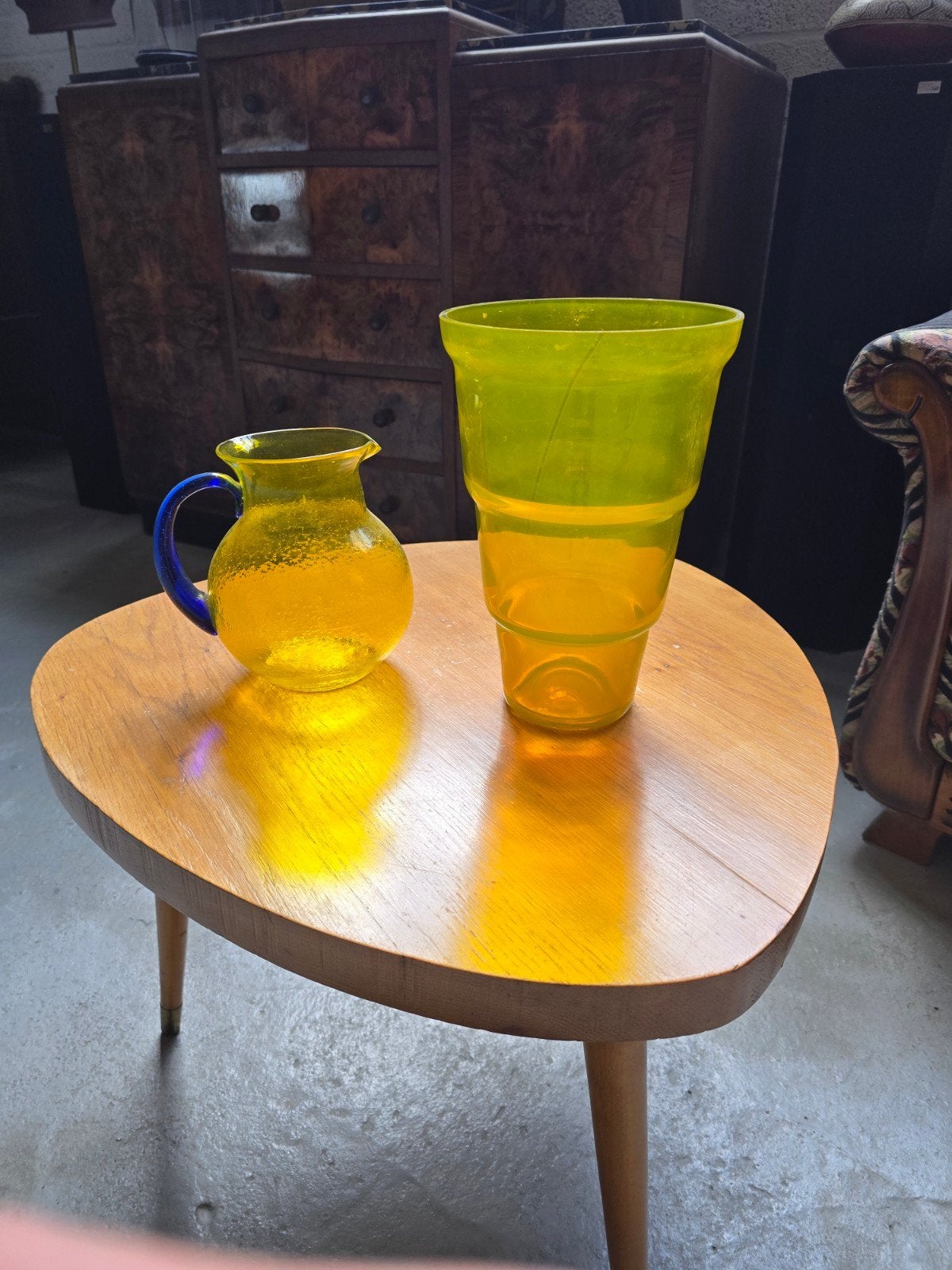vintage design glaswerk, Ophalen, Vaas, Glas