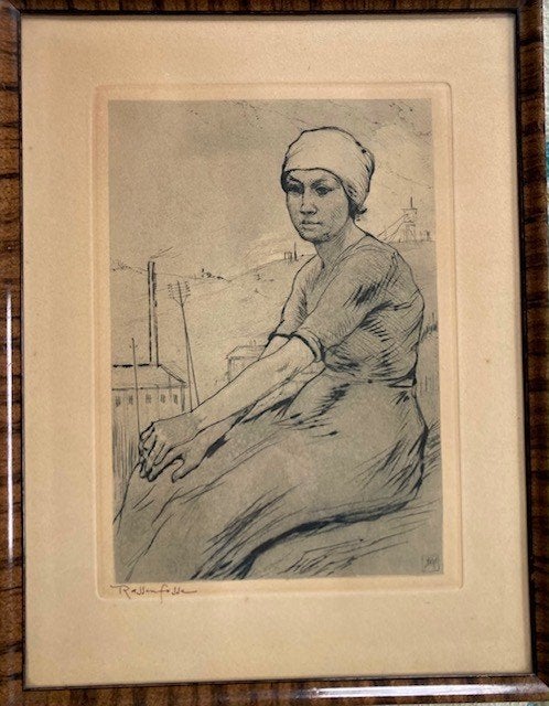 Gravure gesigneerd Armand Rassenfosse 1917., Antiek en Kunst, Kunst | Etsen en Gravures, Ophalen, Gravure