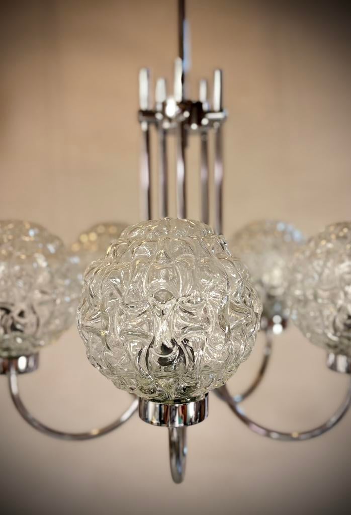 💡 Vintage Orbital Luster 🪐, Huis en Inrichting, Ophalen, Zo goed als nieuw, Glas, Minimalistisch retro