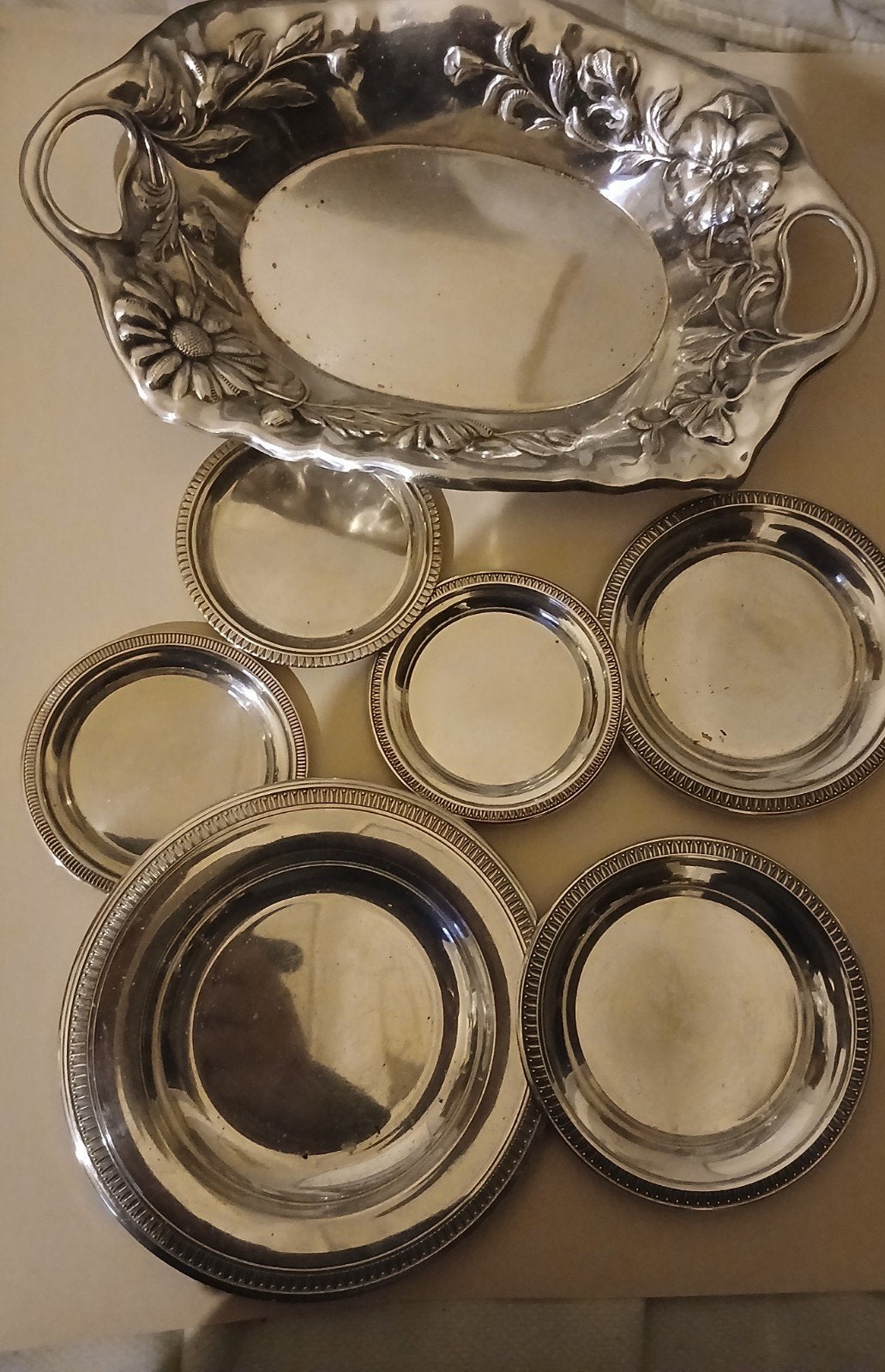7 wiskemann schalen, Ophalen