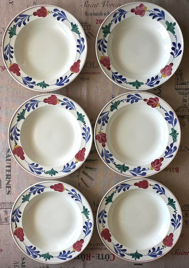 6 borden van Royal Sphinx Maastricht, Antiek en Kunst, Antiek | Servies compleet, Ophalen of Verzenden