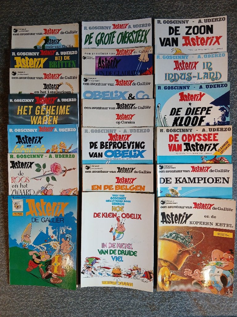 20 Asterix stripverhalen, Ophalen