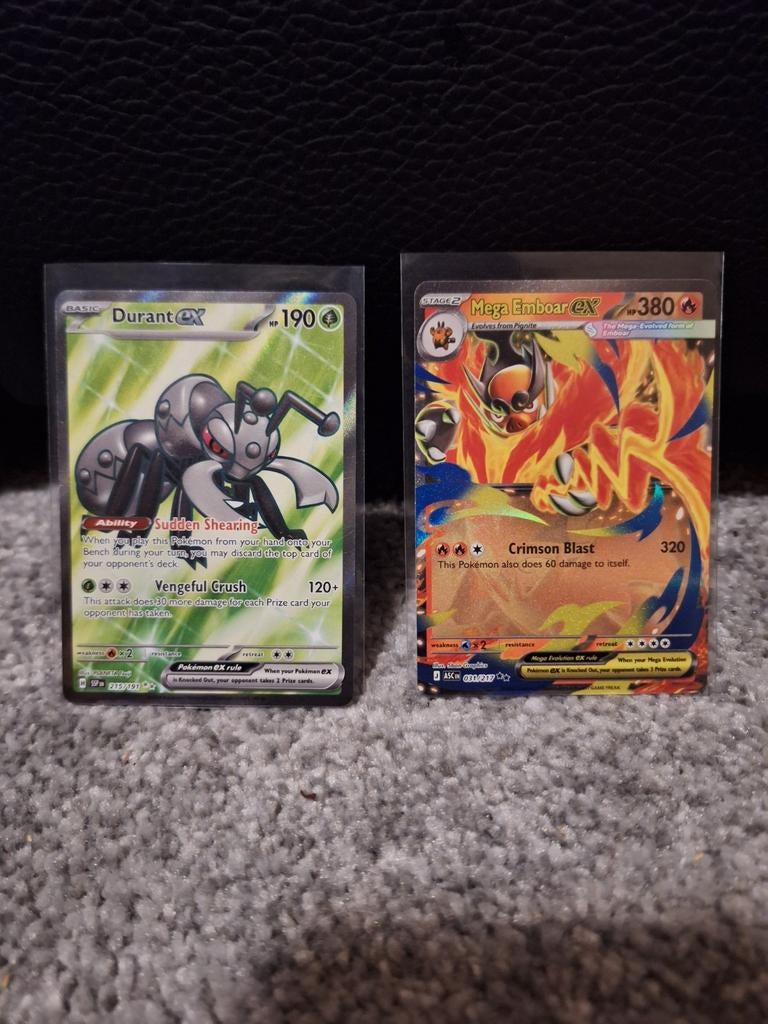 Carte Pokémon Tcg Durant Ex et Mega Emboar Ex, Enlèvement ou Envoi