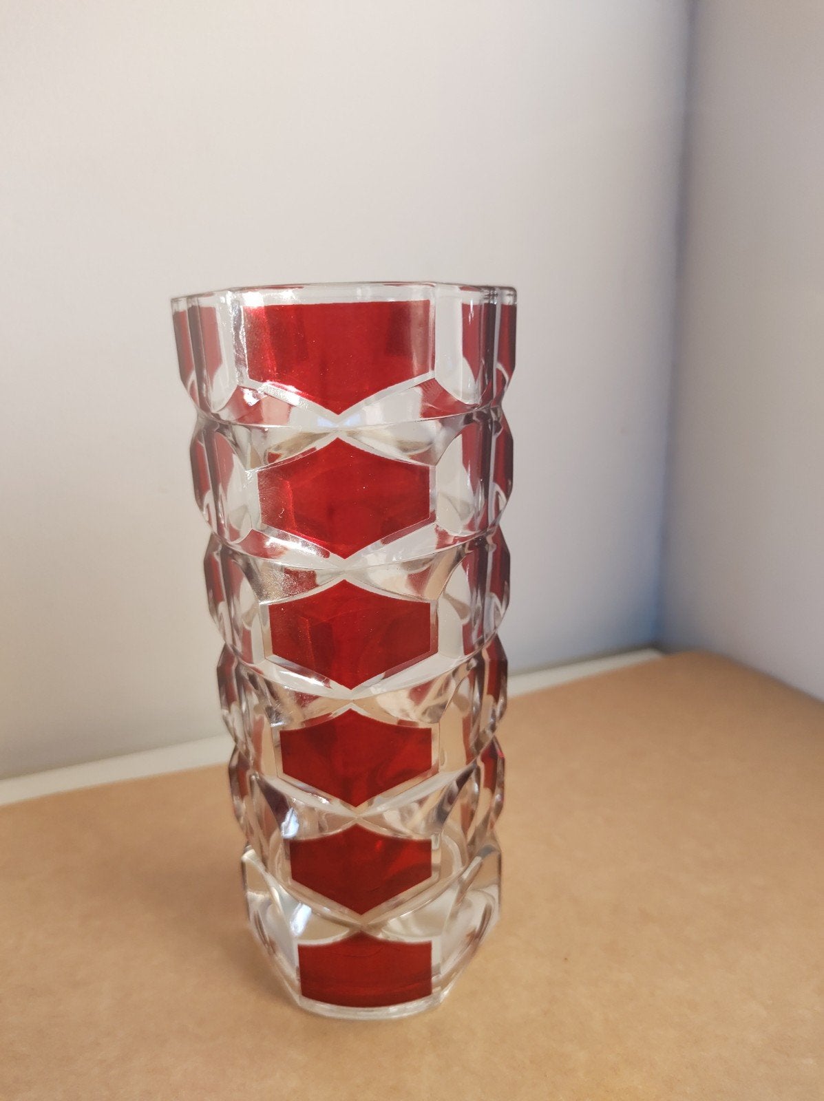 vintage design Windsor rubis J.G. Durand 1970, Antiek en Kunst, Ophalen of Verzenden, Vaas