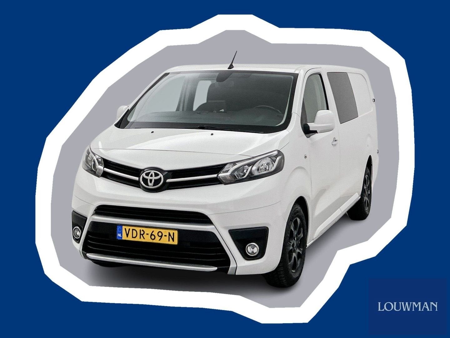 Toyota PROACE Worker 2.0 D-4D Professional Long DC 177pk Dub, Automaat, Wit, Bedrijf, Diesel