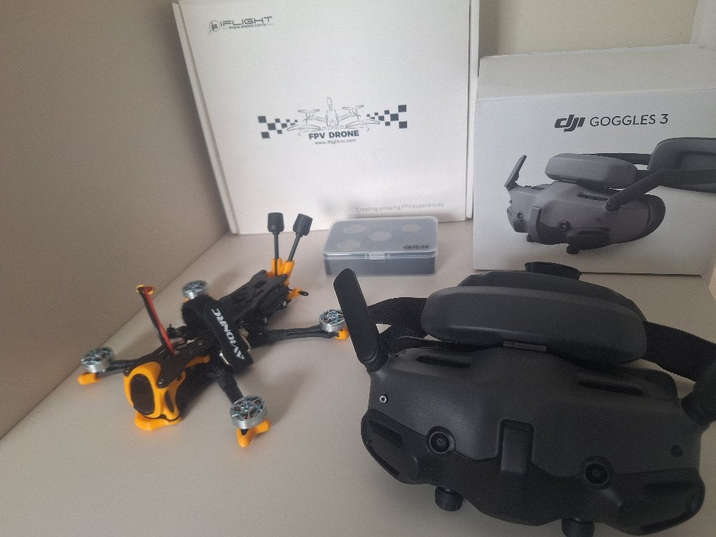 DJI Goggles 3 + Nexus 3.5 Pro EVO (O4 Pro) + ND Filters, Drone avec caméra, Moins de 15 minutes, Enlèvement ou Envoi, Moins de 250 g