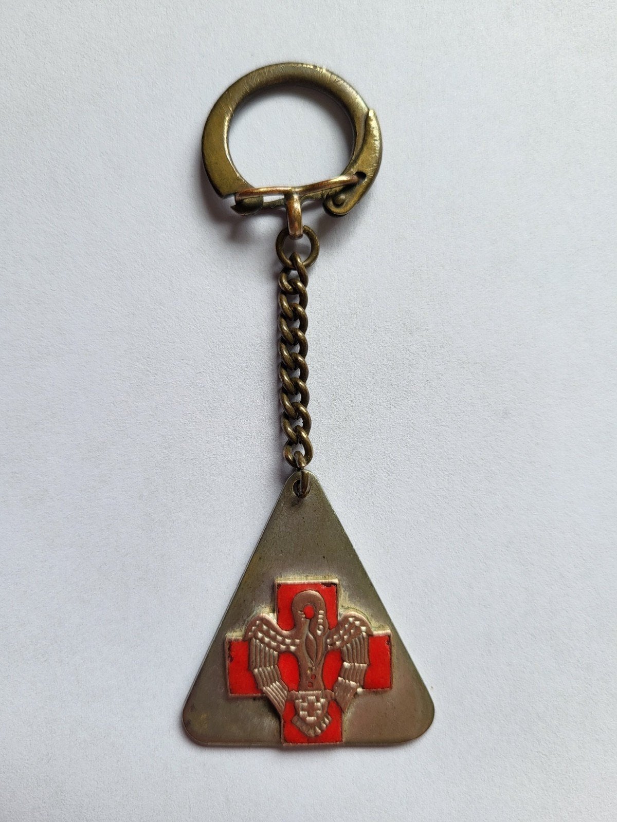 Zeldzame sleutelhanger Duits Rode Kruis WO 2, Ophalen of Verzenden