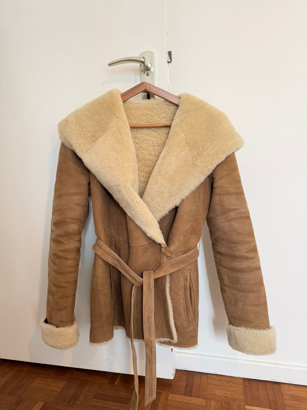 Manteau veste camel lainée 100% cuir daim, Vêtements | Femmes, Enlèvement ou Envoi, Comme neuf