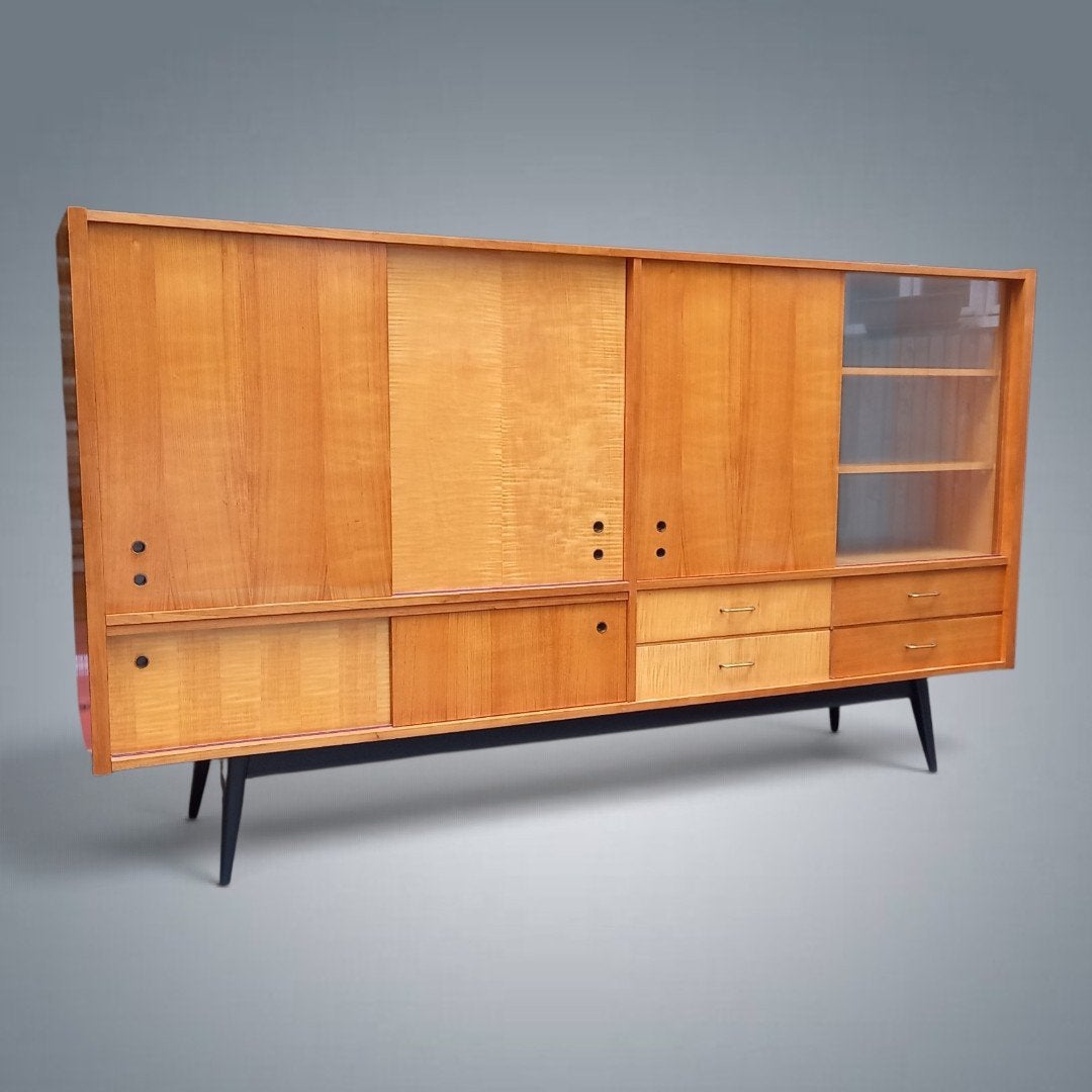 Sideboard Vintage Dressoir Highboard 1960's, Enlèvement
