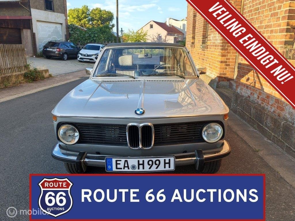 BMW 2002 Cabriolet | 1974 | Route 66 Auctions, Achat, Entreprise, Boîte manuelle, Autre carrosserie