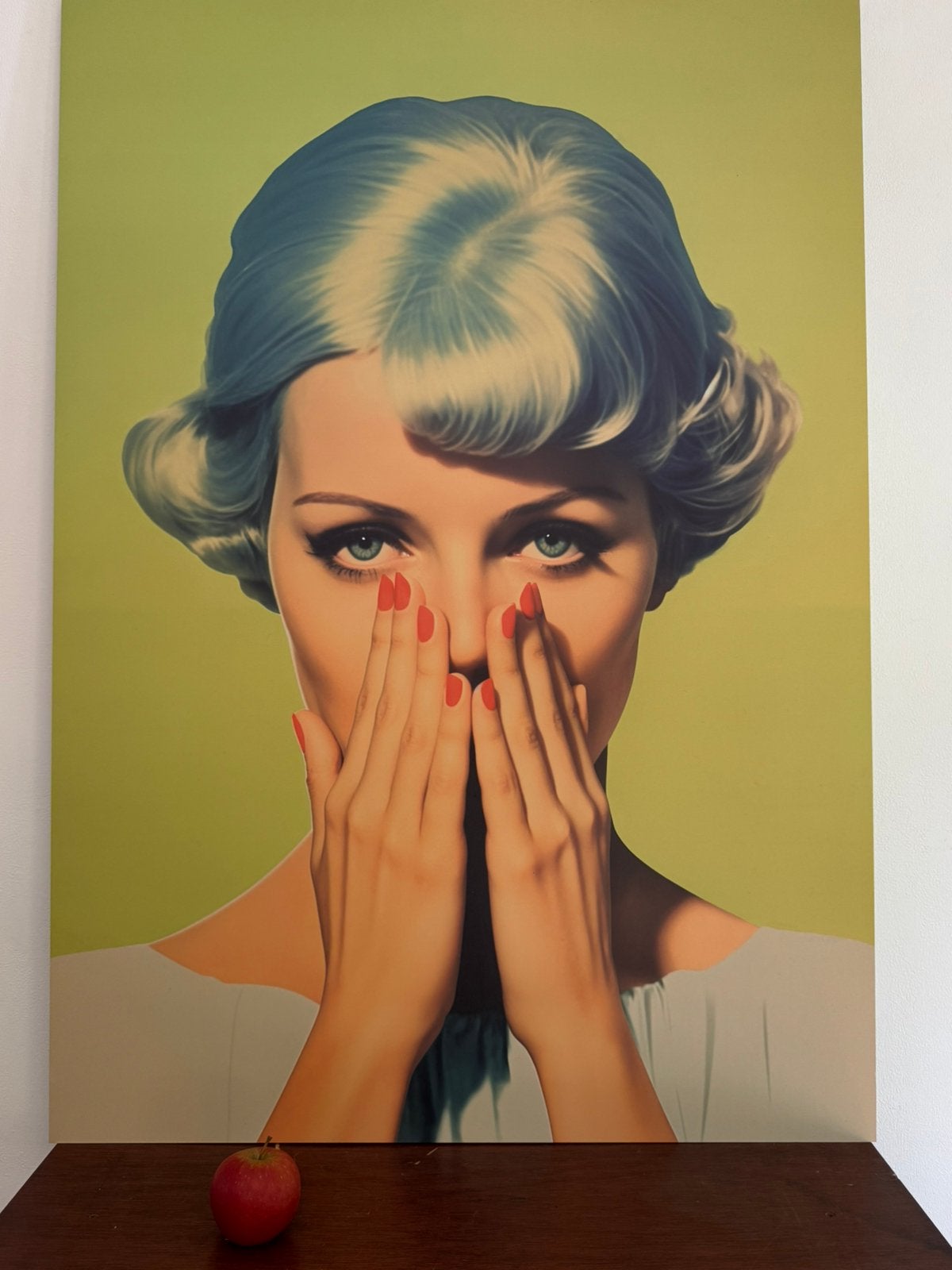 Decoratieve plaat voor op het toilet, Antiquités & Art, Art | Peinture | Moderne, Enlèvement, Impression