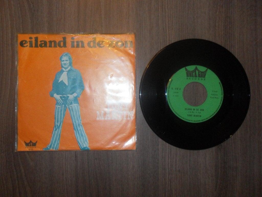 Tony Martin - Eiland in de zon, Ophalen of Verzenden, Gebruikt, 7 inch, Levenslied of Smartlap