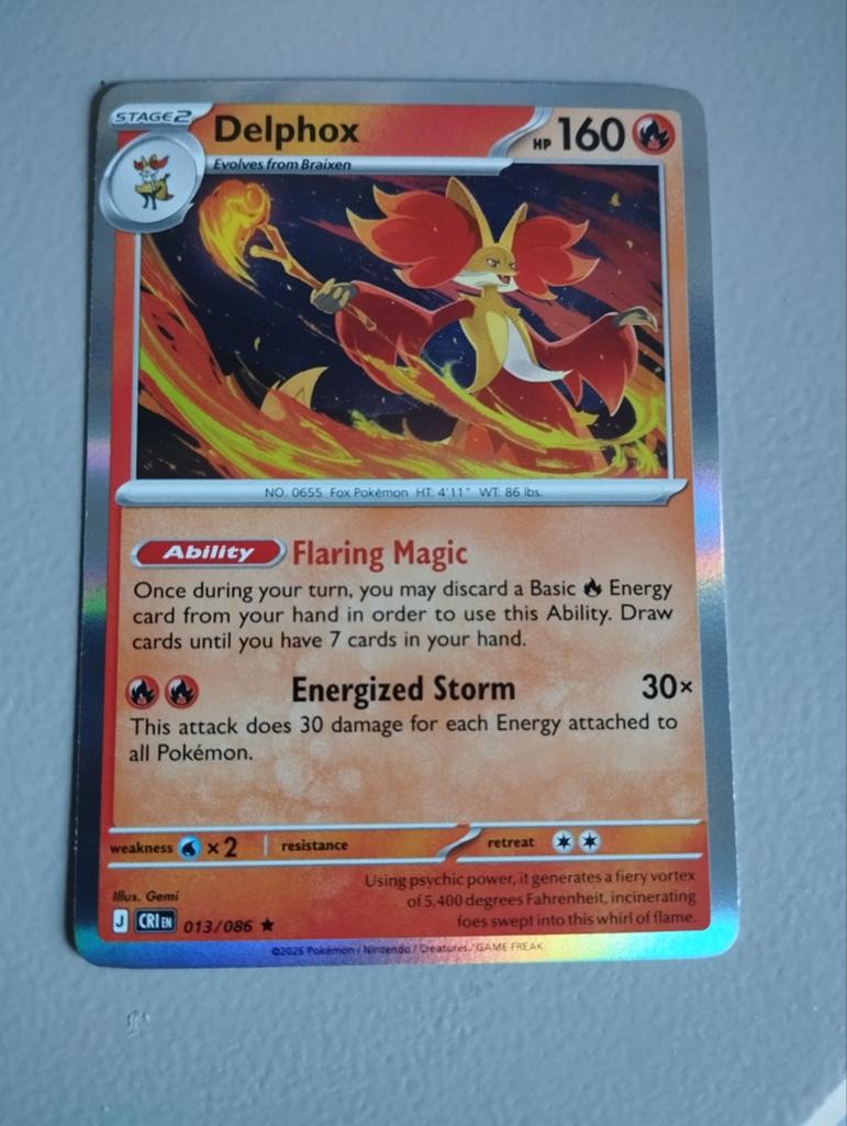Blinkende Pokémon kaart chaos rising, Hobby en Vrije tijd, Ophalen of Verzenden, Nieuw