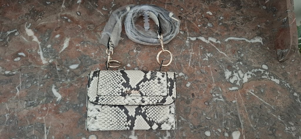 Originele GUESS Crossbody Tas / Schoudertas, Wit, Nieuw, Leer, Ophalen