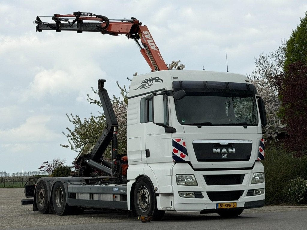 MAN TGX KRAAN/HAAK/RADIO REMOTE! DK1208, Auto's, Wit, Bedrijf, 2 zetels, Te koop
