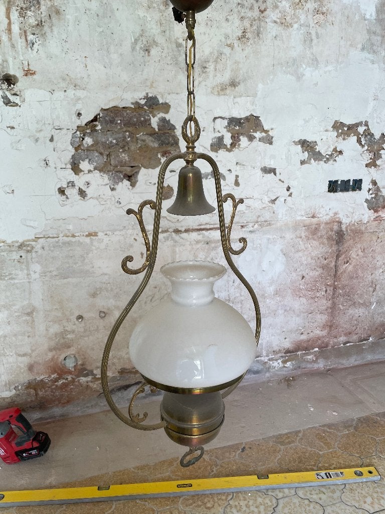 Lustre ancien, Enlèvement, Utilisé, Verre, Ancien