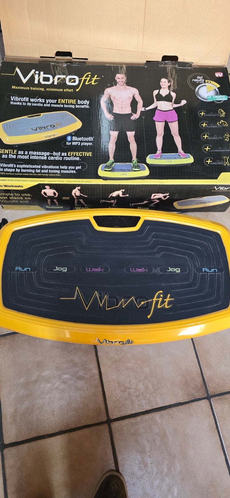 Vibro fit toestel nieuwstaat...weg wegens gezondheid., Ophalen, Kunststof, Krachtstation, Benen