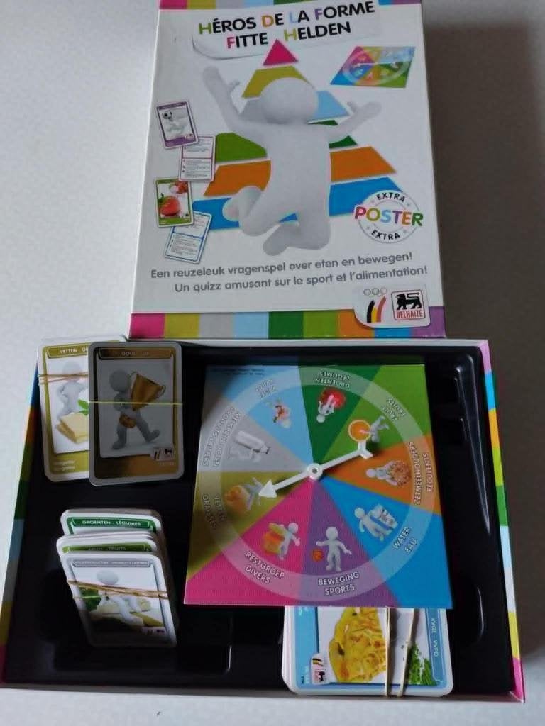 Het spel fitte helden DELHAIZE volledig spel 1, Ophalen of Verzenden