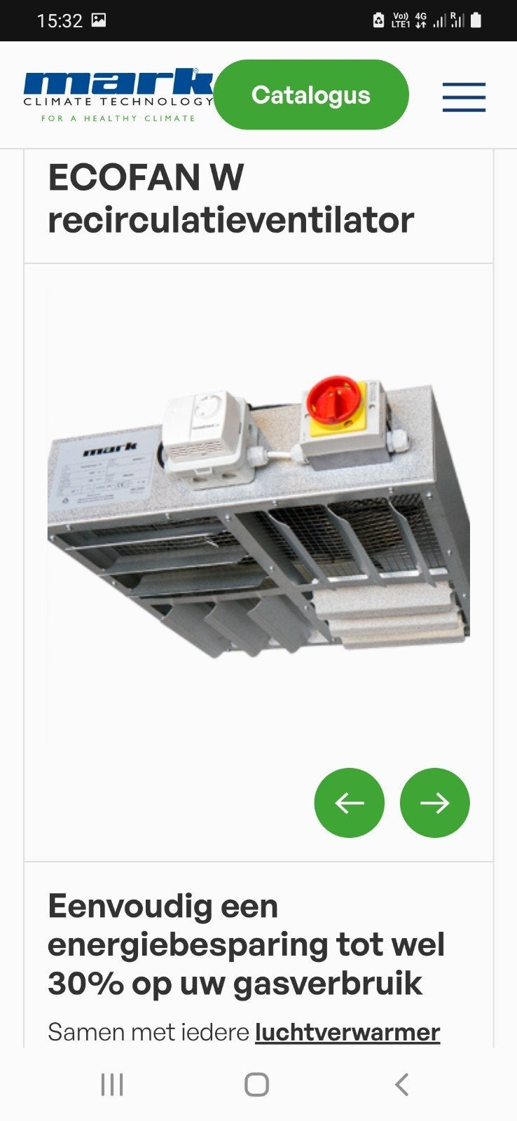 4 weg ventilator, Ophalen