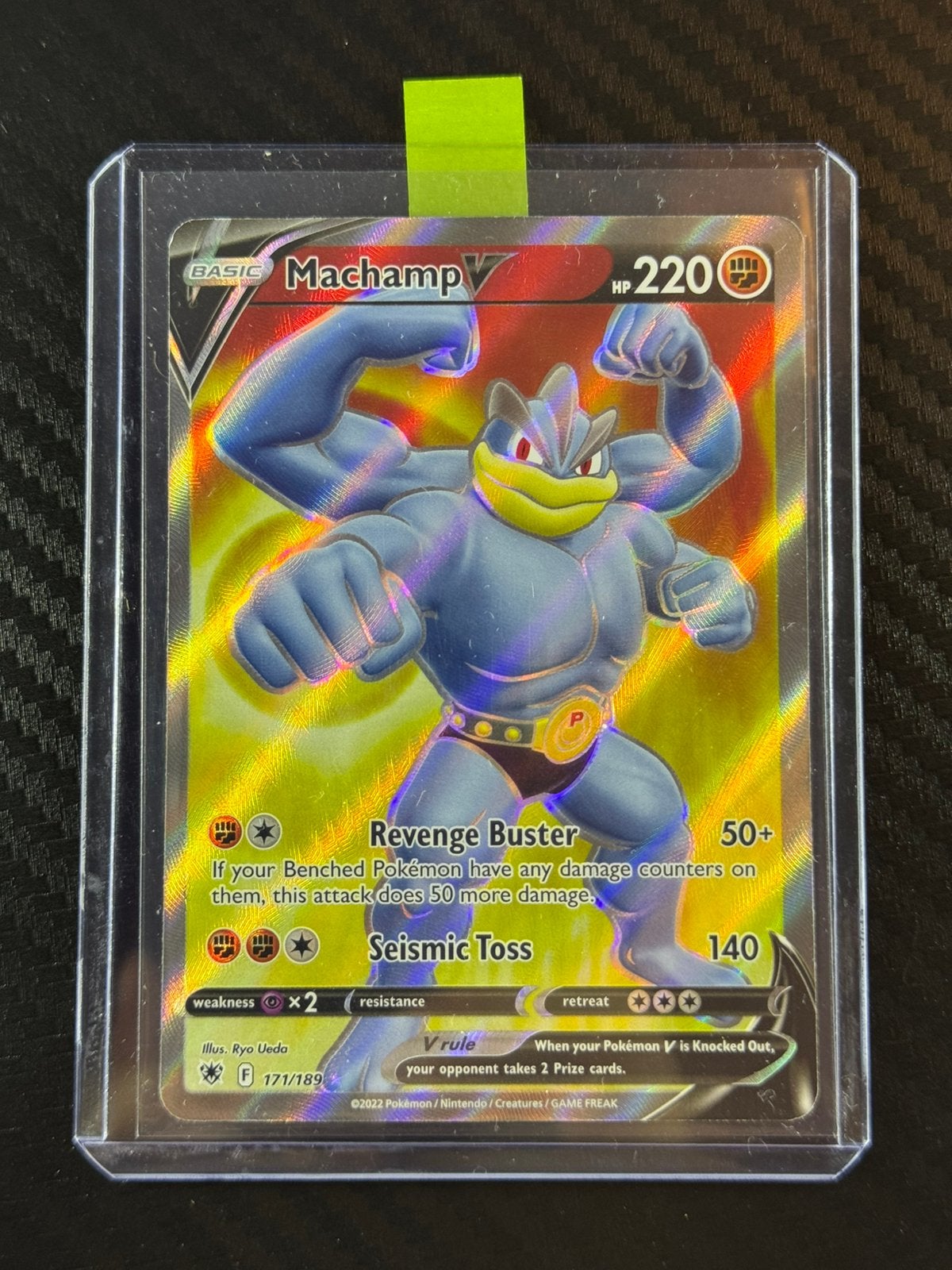 Machamp V | Halo | Très rare | 2022 | #171 /189, Envoi, Comme neuf, Cartes en vrac