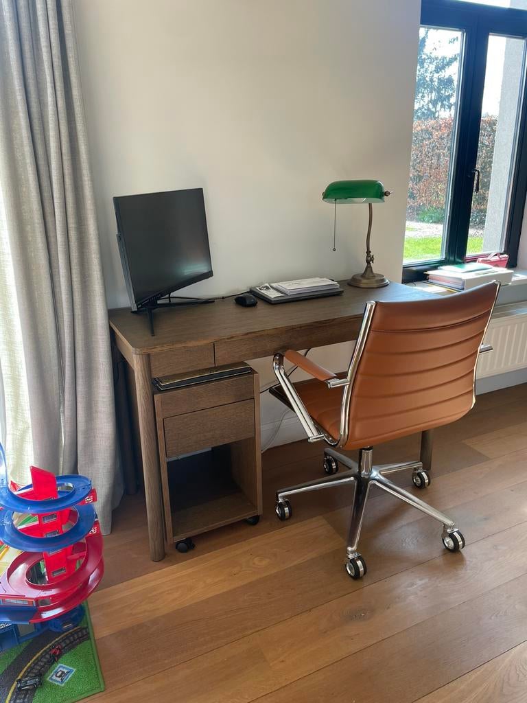 IKEA TONNSTAD bureau + ladeblok, Ophalen, Zo goed als nieuw