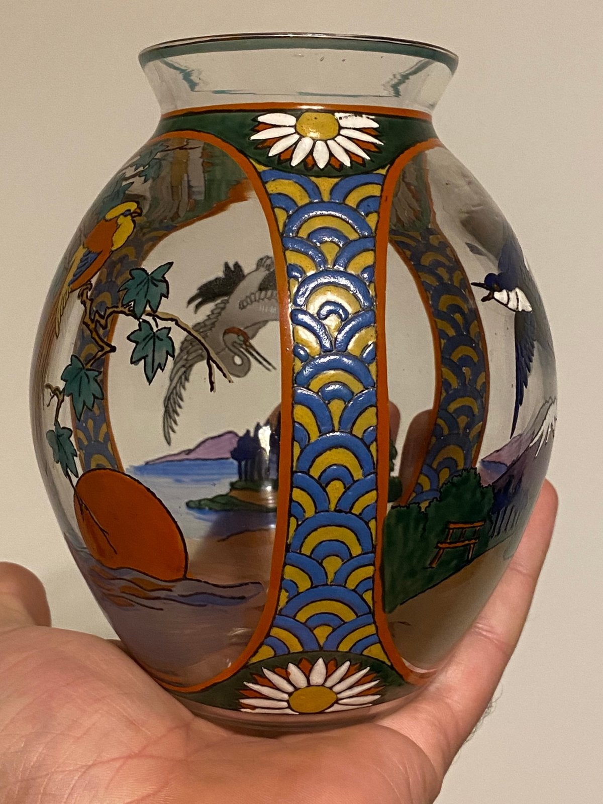 Verre soufflé émaillé, Marcel Goupy, Antiquités & Art, Enlèvement ou Envoi