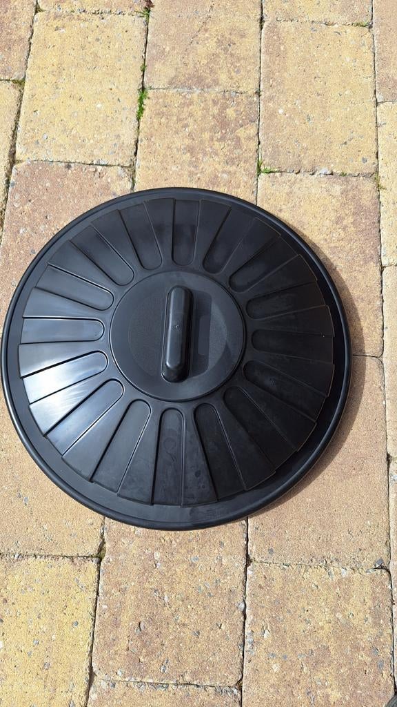 10 stuks zwarte deksels voor regen ton of vuilbak., Tuin en Terras, Ophalen of Verzenden