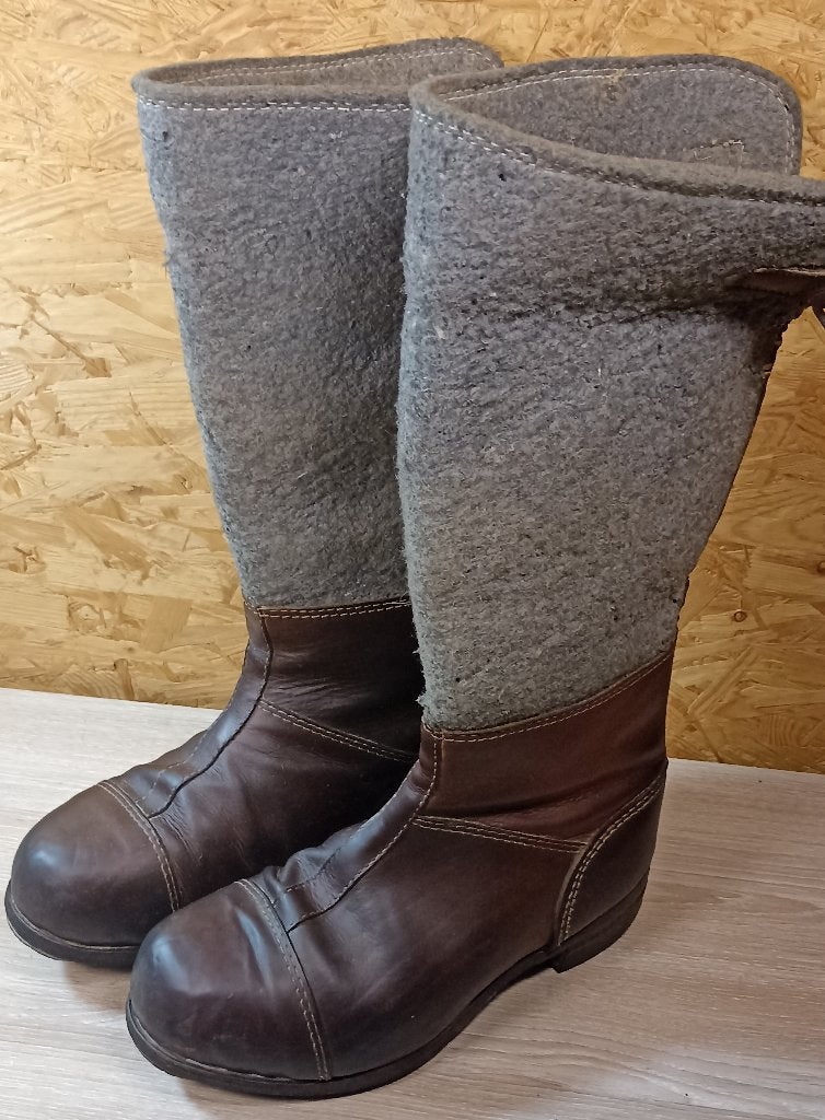 Bottes d’hiver Allemande (Filzstiefel) (Florenville) ww2, Ophalen of Verzenden, Landmacht, Overige typen