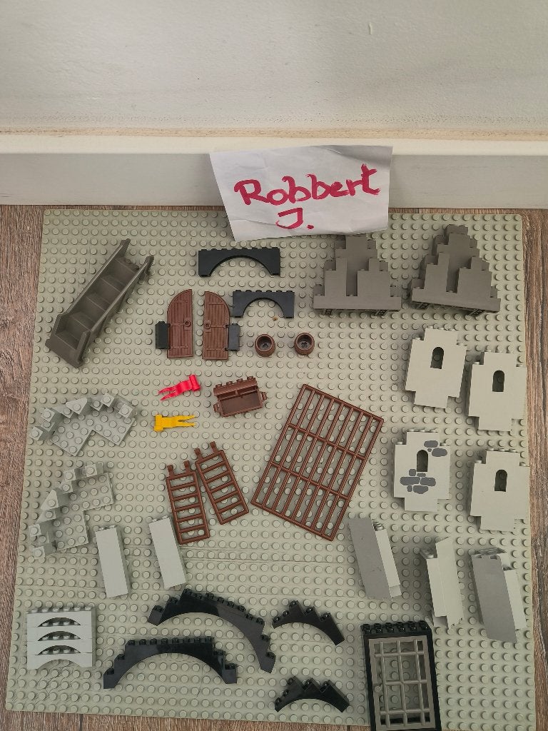 LEGO vintage onderdelen Castle/piraten, Kinderen en Baby's, Gebruikt, Lego, Ophalen of Verzenden, Losse stenen