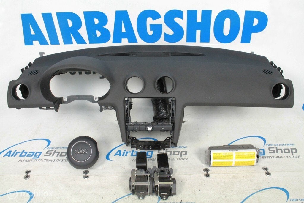 Airbag kit - Tableau de bord noir Audi A3 8P (2005-2012), Autos : Pièces & Accessoires, Enlèvement ou Envoi, Utilisé
