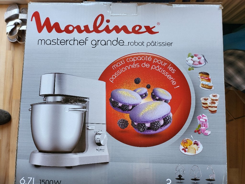 ROBOT PATISSIER MOULINEX MASTERCHEF GRANDE, Electroménager, Neuf, Résiste au lave-vaisselle, Enlèvement, 4 litres ou plus