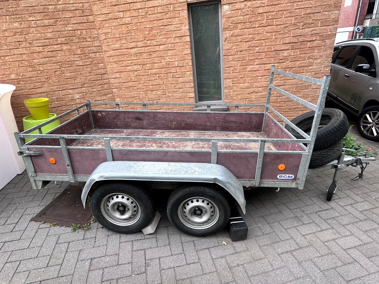 Remorque double essieux 750 kg, Enlèvement, Comme neuf