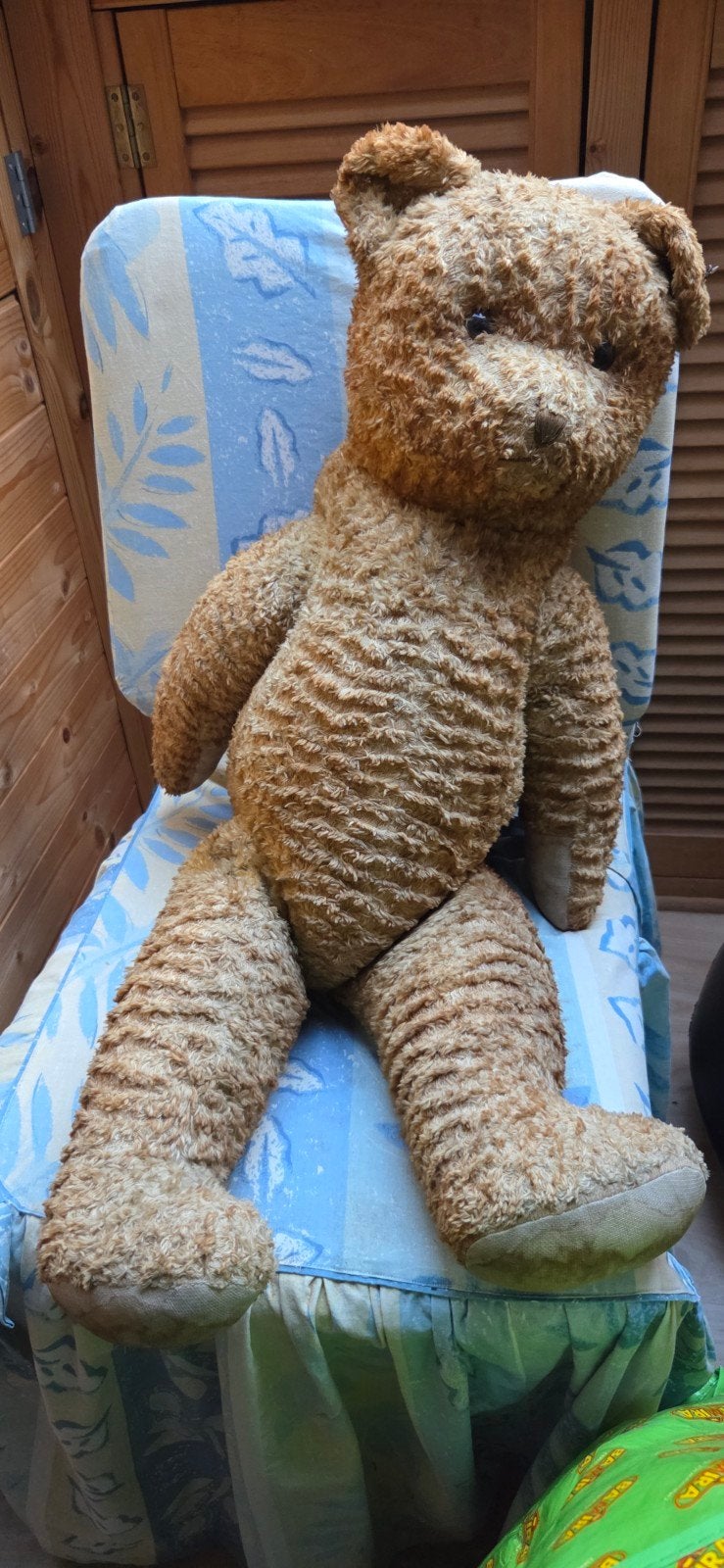 grand ours articulé ancien 70 cm années 40-50, Collections, Ours & Peluches, Enlèvement