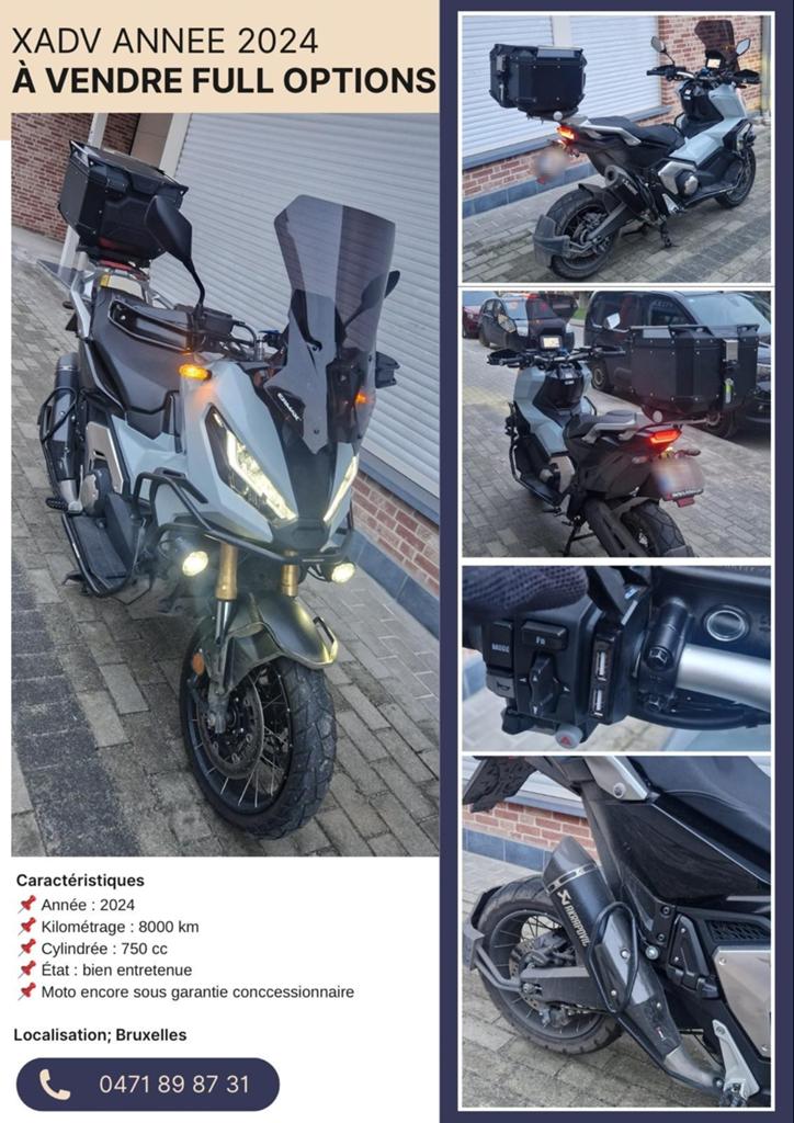 Xadv 750cc année 2024, Enlèvement, Comme neuf