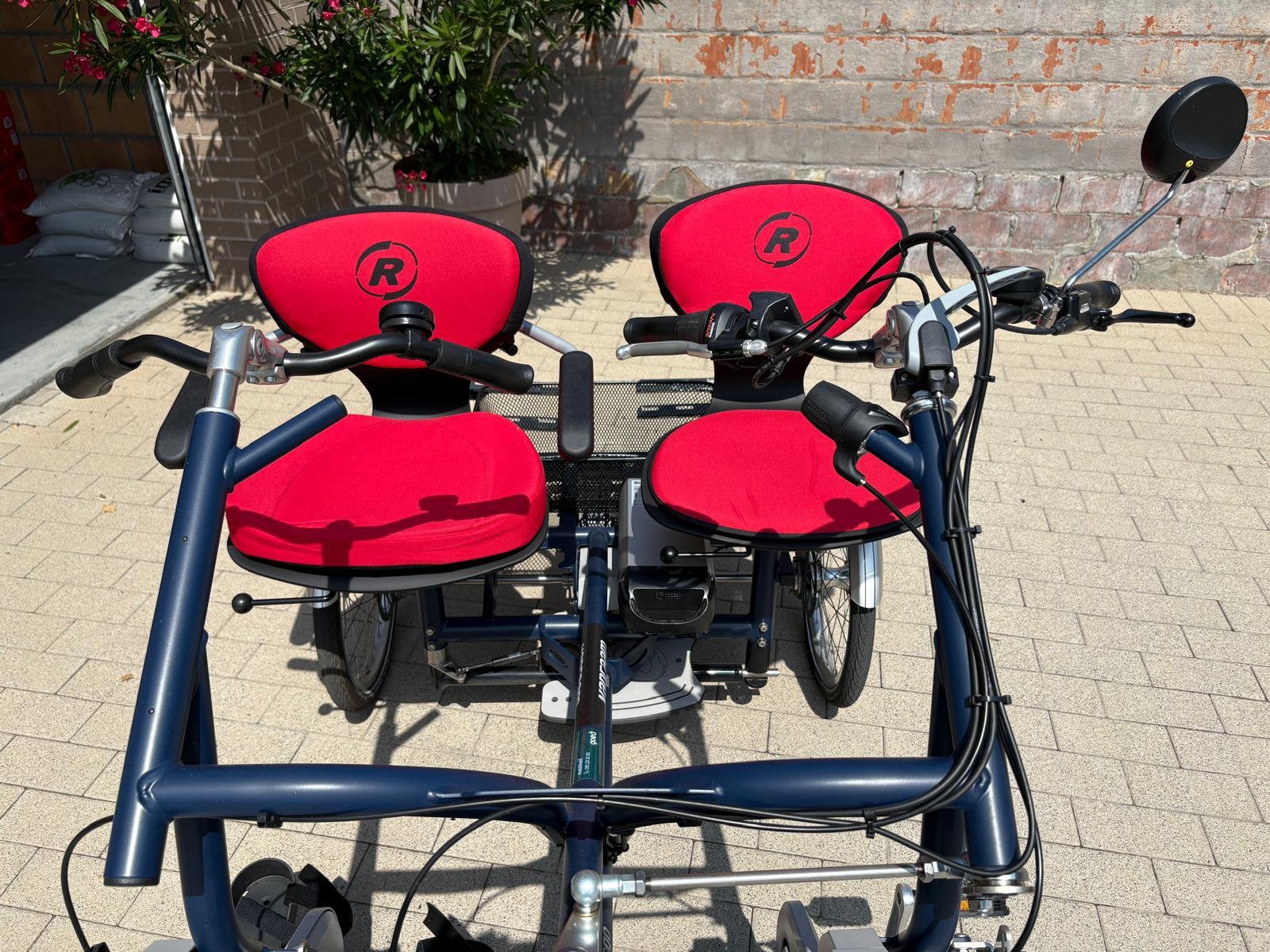 Elektrische driewieltandem fun2go, Vélos & Vélomoteurs, Vélos | Tricycles, Comme neuf, Enlèvement