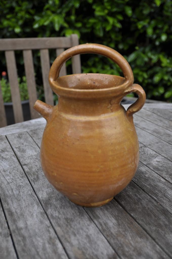 Pichet ancien cruche gargoulette 23cm, Enlèvement ou Envoi