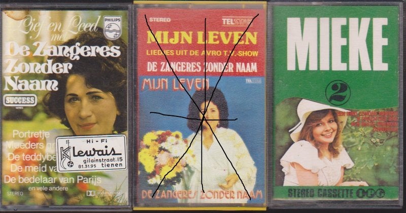 CASSETTES /ZANGERES Z. NAAM, CD & DVD, Enlèvement, En néerlandais, 2 à 25 cassettes audio, Originale
