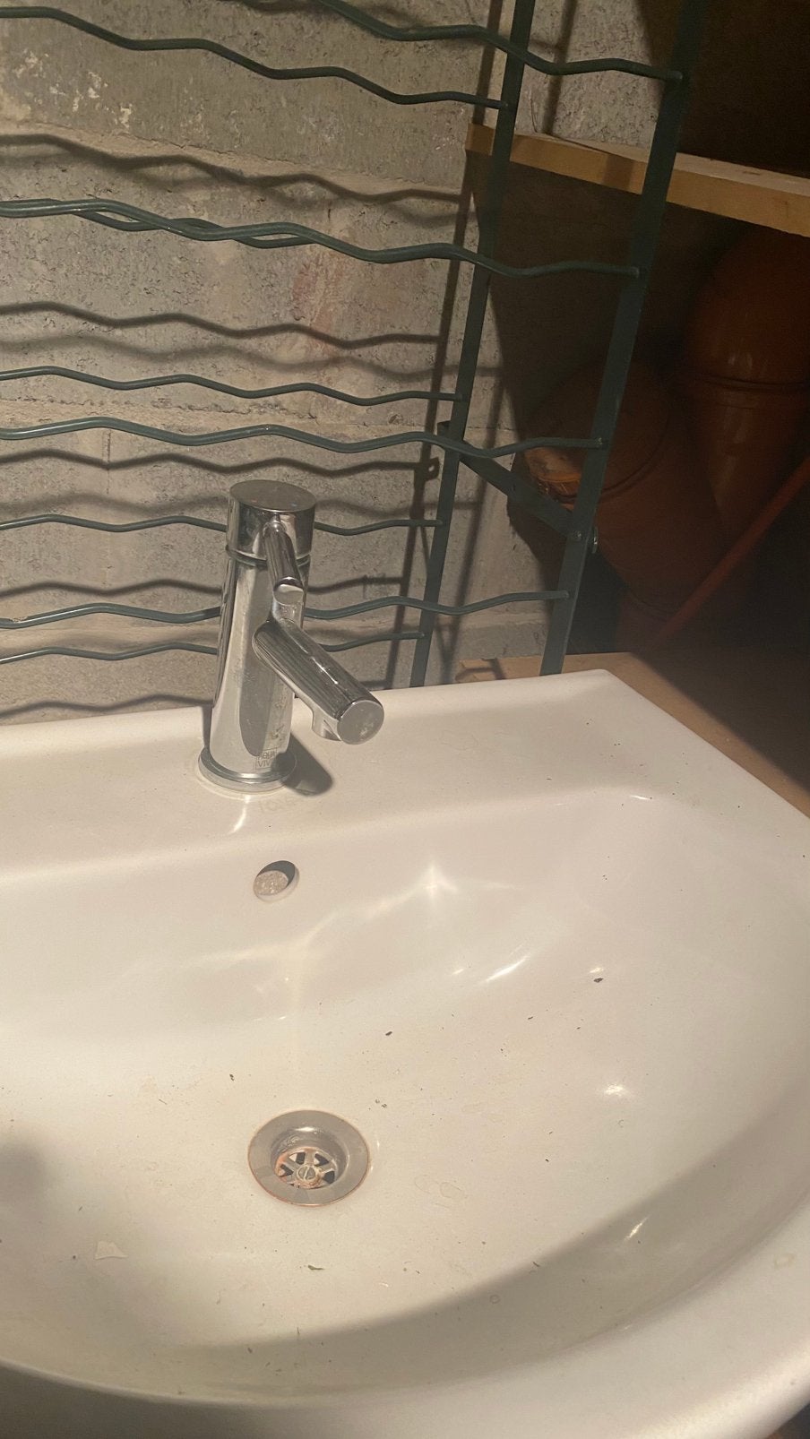 Vasque salle de bain + Robinet, Enlèvement, Utilisé, Lavabo ou Évier