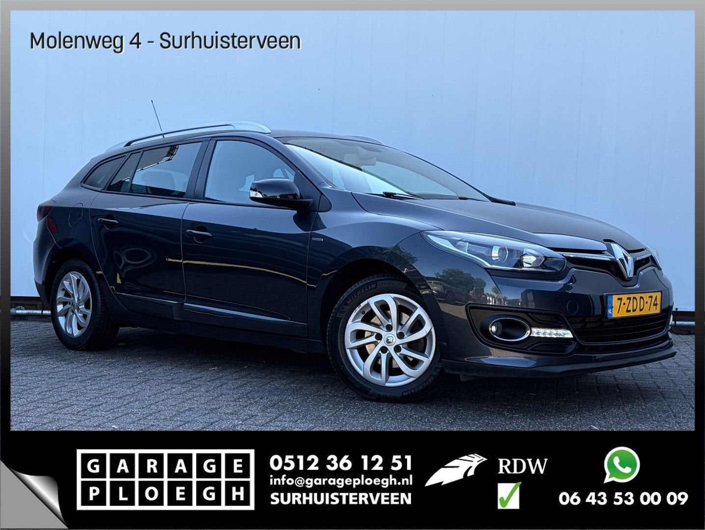 Renault Megane Estate 1.5 dCi Limited Trekhaak Nav/Cruise Cl, Bedrijf, Te koop, Mégane, 88 g/km