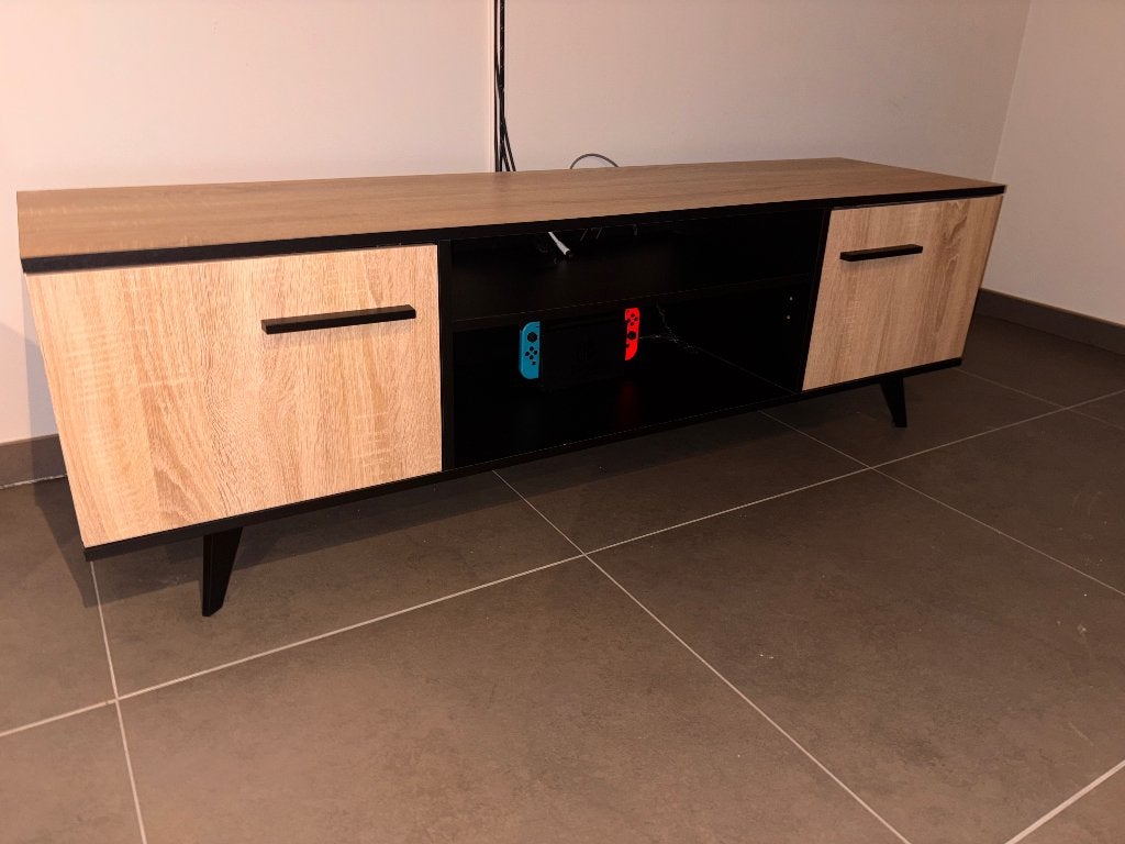 Meuble tv + table de salon, Enlèvement, Comme neuf, Rectangulaire