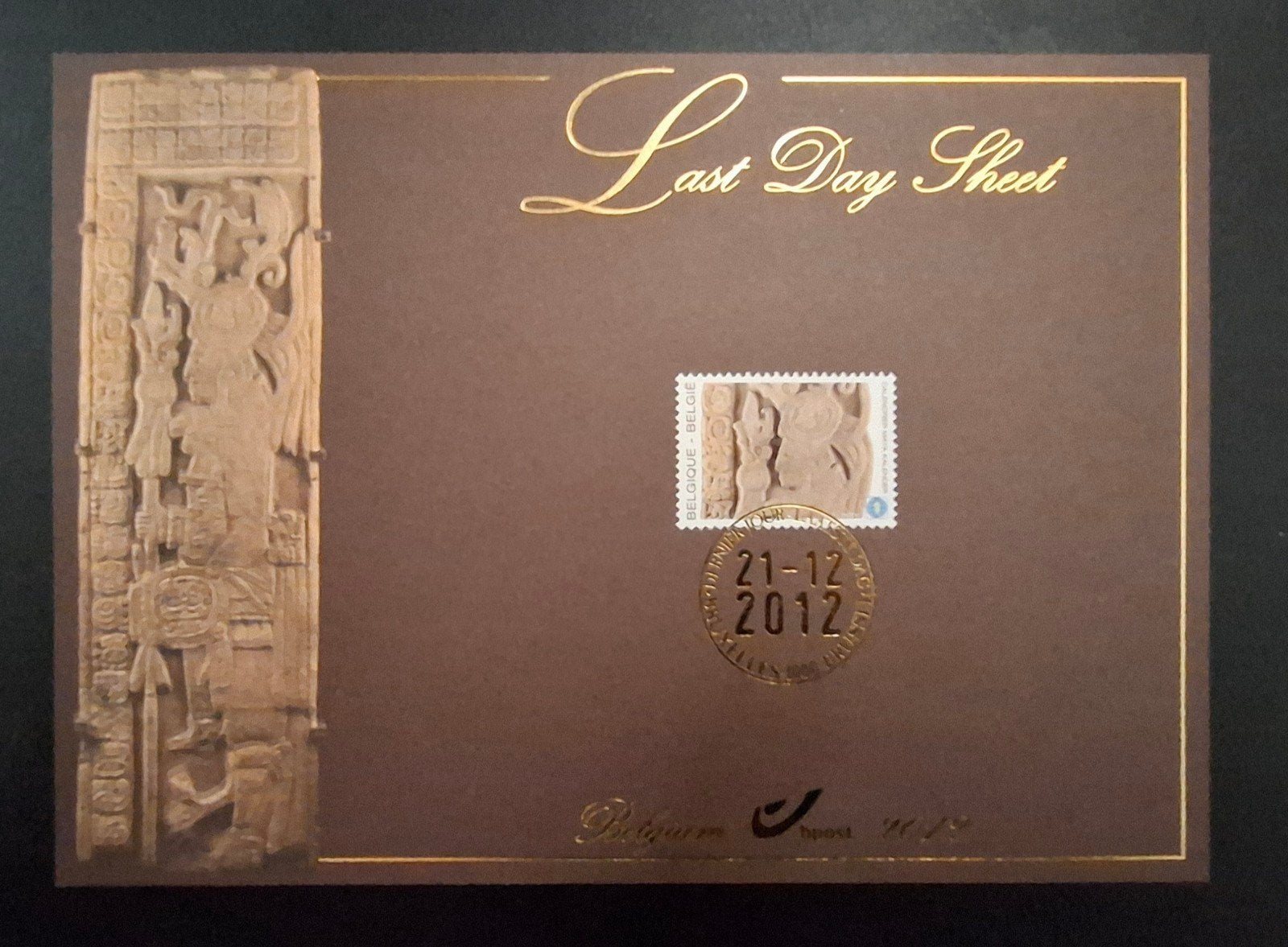 België: OBP 4194HK ** De Maya kalender 2012.
MNH.
Bekijk de, Met stempel, Ophalen of Verzenden, Gestempeld, Zonder gom