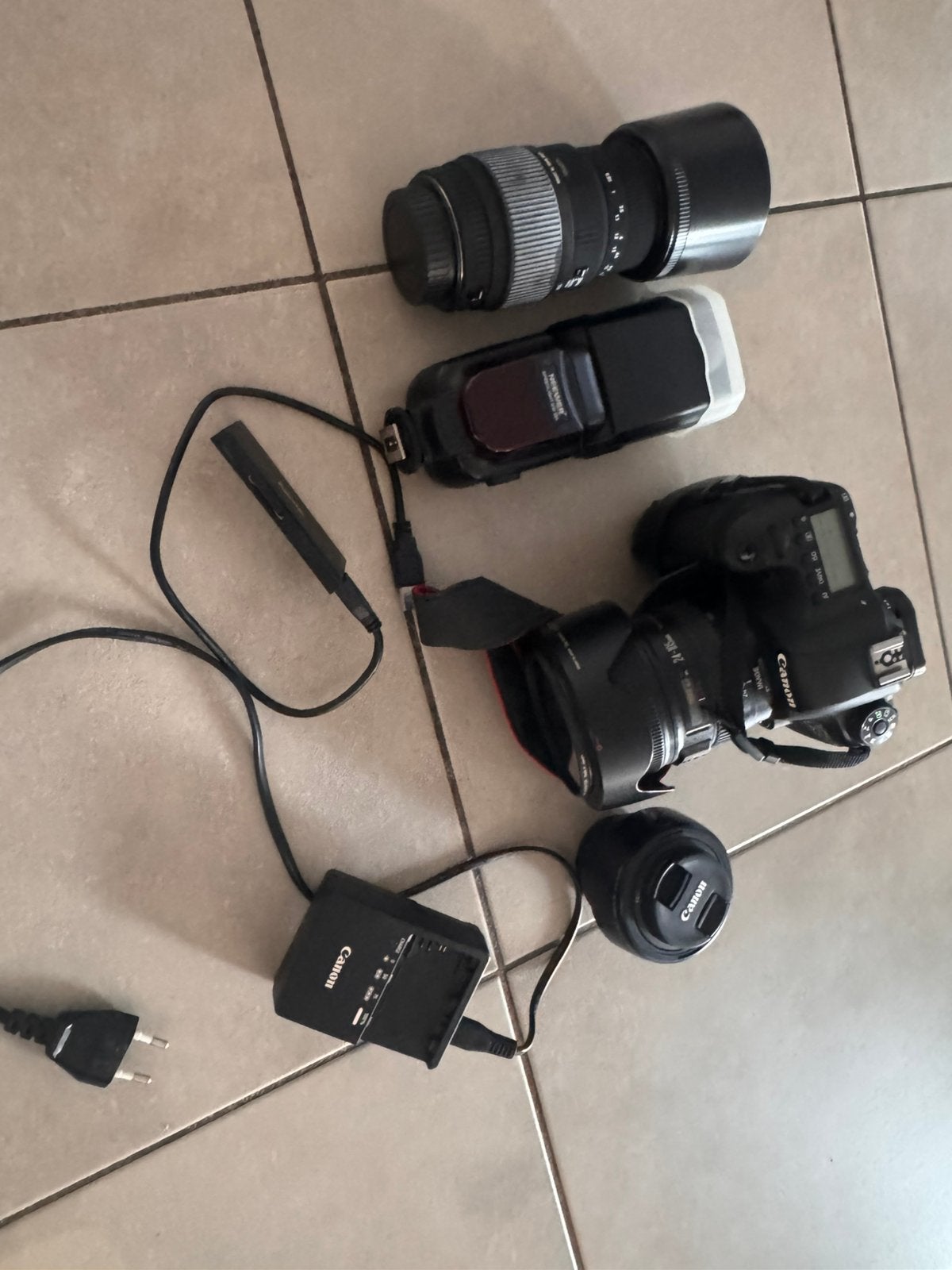 Canon EOS 6D Full Frame + 24-105mm L + 50mm + 70-300mm, Audio, Tv en Foto, Ophalen of Verzenden, Zo goed als nieuw, Canon