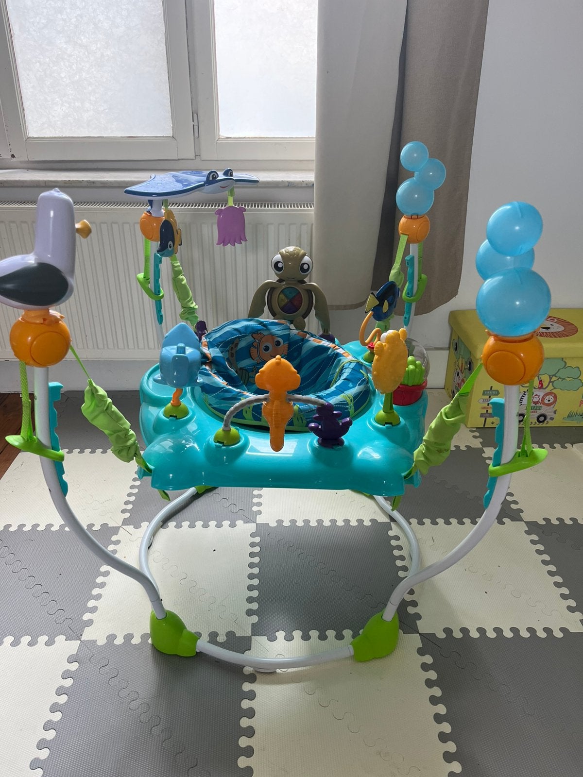 springkussen babyzitje, Kinderen en Baby's, Verstelbaar, Wipstoel, Zo goed als nieuw, Ophalen